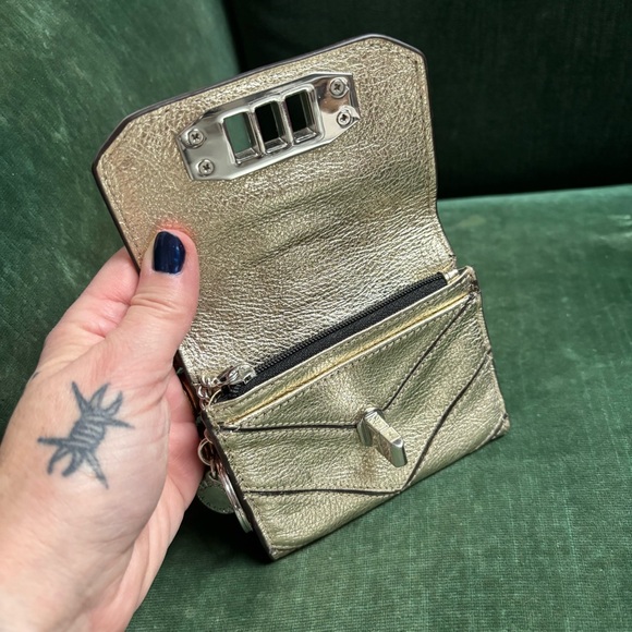Rebecca Minkoff mini metallic leather wallet - Picture 3 of 9